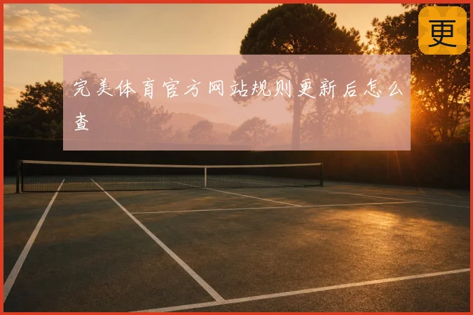 完美体育官方网站规则更新后怎么查